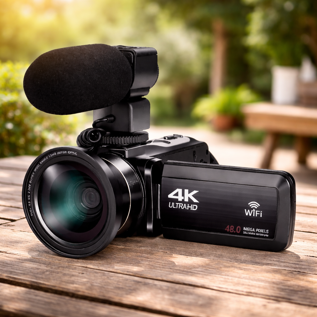 3.0 inch touch screen 4K video camera digital camera with wifi remote control